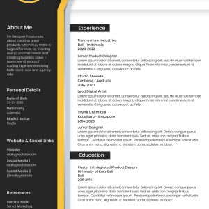 simple resume format ms doc